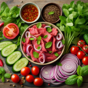 Ingredients for Thai Beef Salad