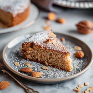 piece of Gluten-Free Almond Cake